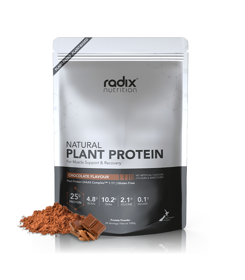 Radix Nutrition Natural Plant Protein - Chocolate - Find Your Feet Australia Hobart Launceston Tasmania