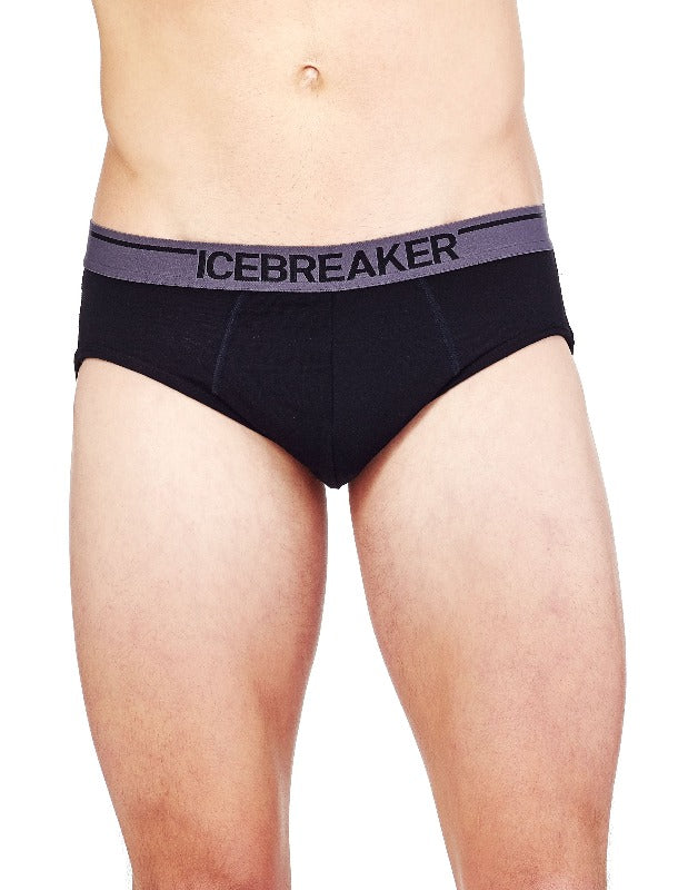 Icebreaker - Anatomica Boxers with Fly - Merino base layer - Jet Heather | S