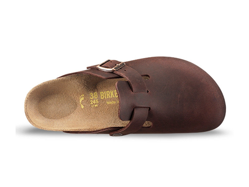 Birkenstock Boston Oiled Leather Sandal Habana (Unisex) 860131 - Find Your Feet Australia Hobart Launceston Tasmania