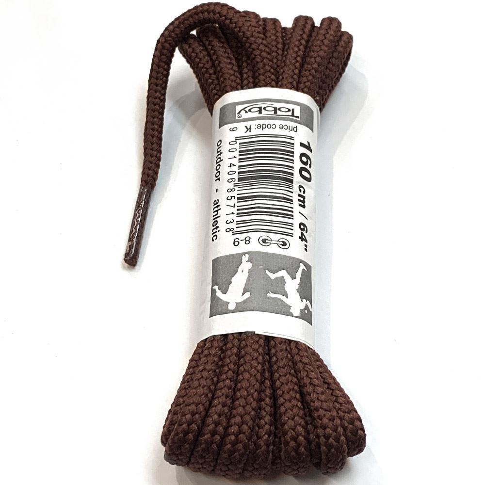 Tobby Laces Round - Brown - 160cm - Find Your Feet Australia Hobart Launceston Tasmania