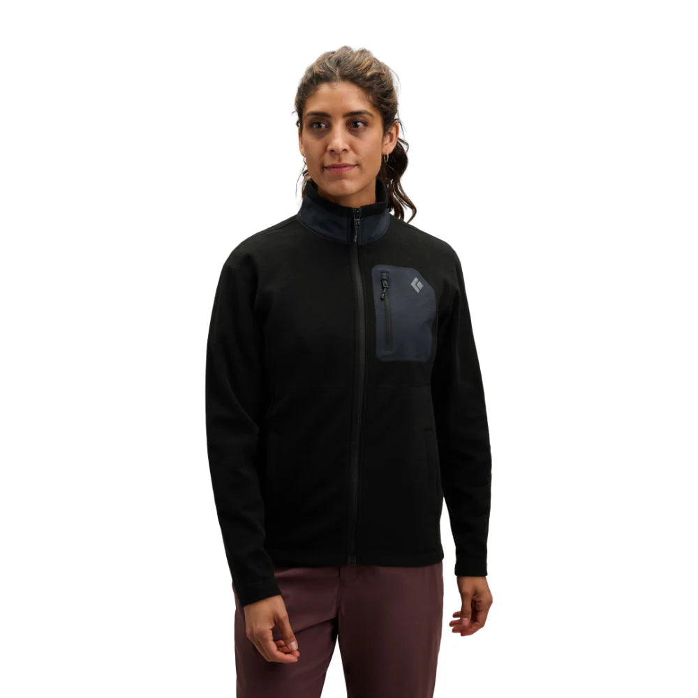 Black Diamond Rift Full-Zip Fleece Jacket (Women's) - Black