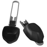 Black car seat belt buckles on a white background - MSR Alpine Utensils - Spoon