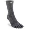Injinji Liner Ultra Thin Crew Wool Socks (Unisex) - Slate