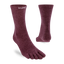 Injinji Liner Lightweight Crew Toe Socks - Wool (Unisex) - Garnet - Find Your Feet Australia Hobart Launceston Tasmania