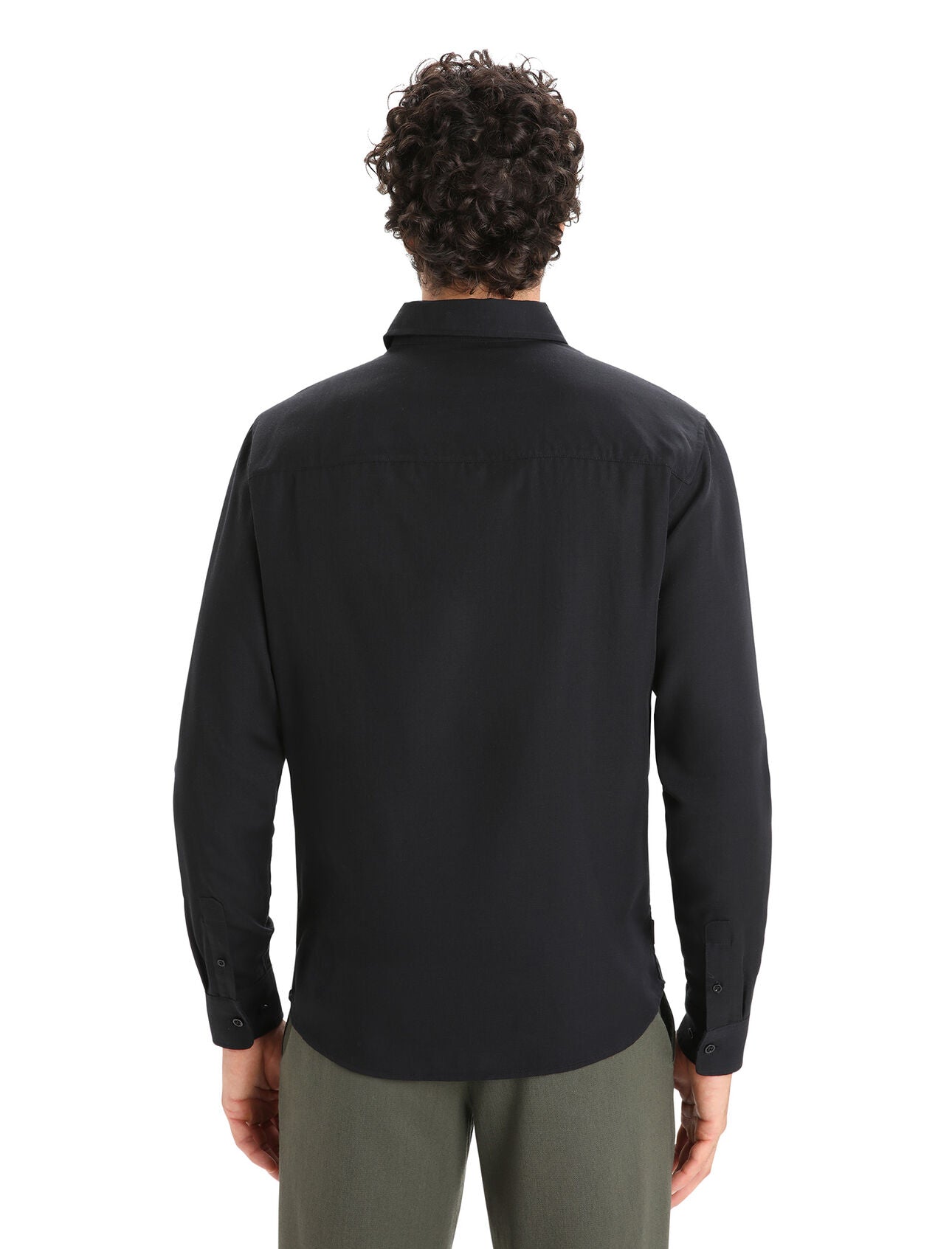 Icebreaker Merino Steveston Long Sleeve Shirt (Men's) - Black - Find Your Feet Australia Hobart Launceston Tasmania