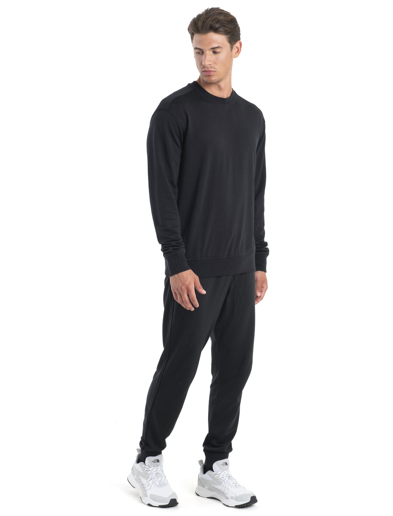 Icebreaker Merino Blend Shifter II Long Sleeve Sweatshirt (Men's) - Black - Find Your Feet Australia Hobart Launceston Tasmania