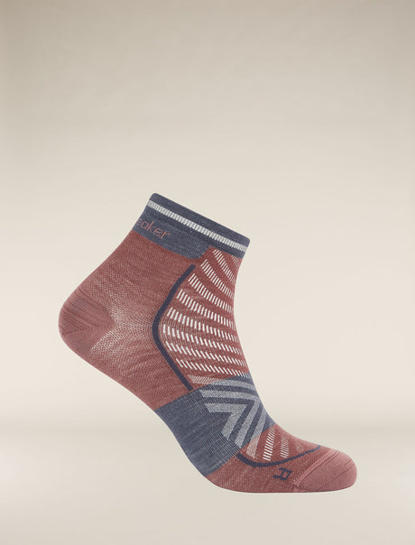 Icebreaker Merino Blend Run+ Ultralight Mini Socks (Men's) - Carob/Graphite - Find Your Feet Australia Hobart Launceston Tasmania