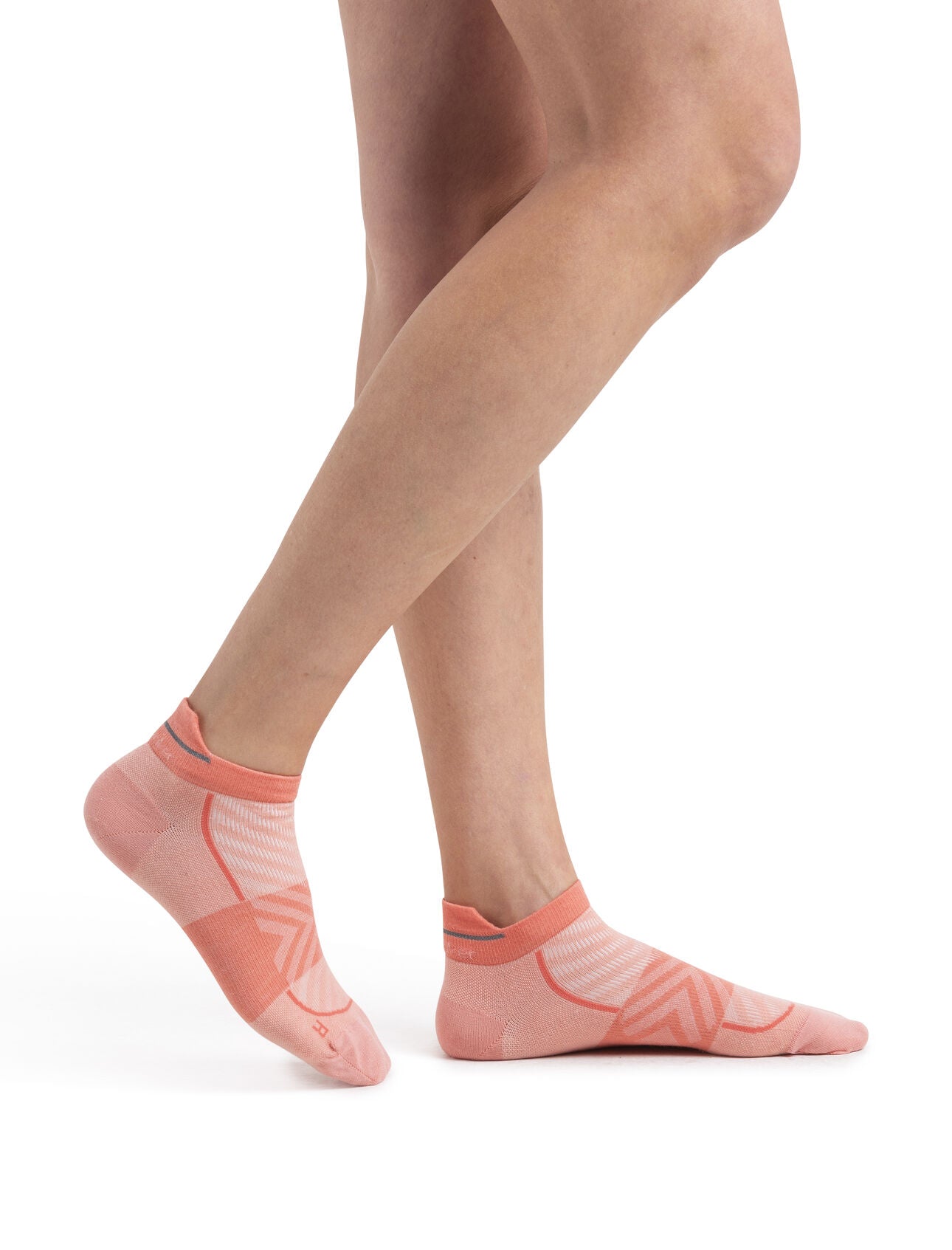 Icebreaker Merino Blend Run+ Ultralight Micro Socks (Women's) - Glow/Tang - Find Your Feet Australia Hobart Launceston Tasmania