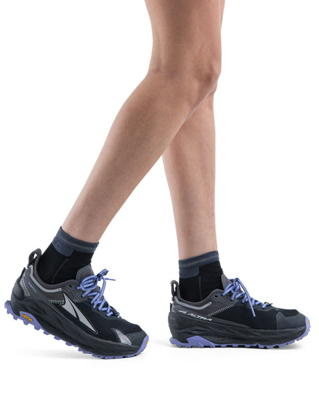 Icebreaker Merino Blend Run+ Ultralight Mini Socks (Women's) - Black/Graphite - Find Your Feet Australia Hobart Launceston Tasmania