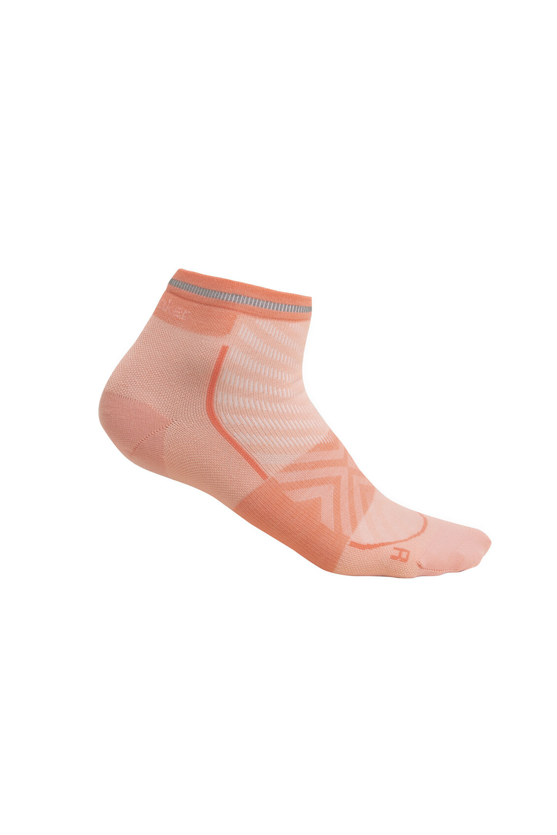 Icebreaker Merino Blend Run+ Ultralight Mini Socks (Women's) - Glow/Tang - Find Your Feet Australia Hobart Launceston Tasmania