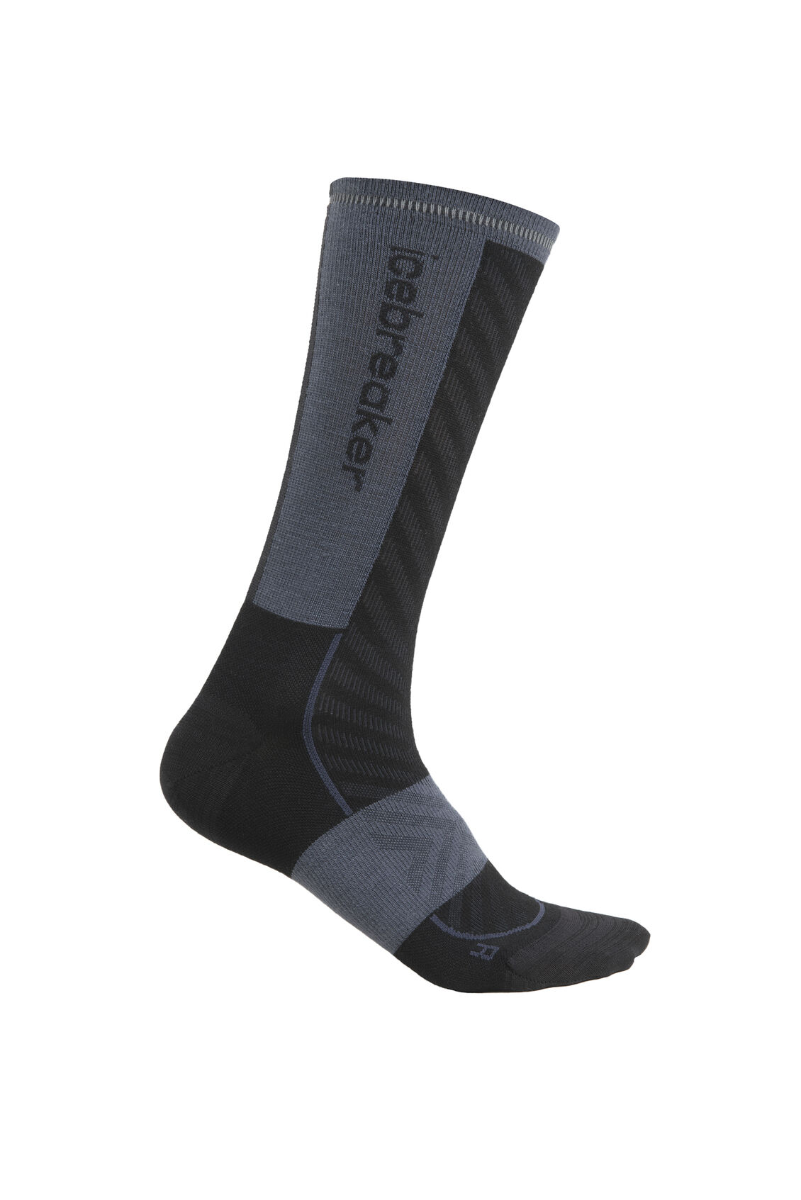 Icebreaker Merino Blend Run+ Ultralight Crew Socks (Women's) - Black/Graphite - Find Your Feet Australia Hobart Launceston Tasmania 