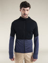 Icebreaker Merino Blend 200 Realfleece™ Descender Long Sleeve Zip Hoodie (Men's) Icebreaker
