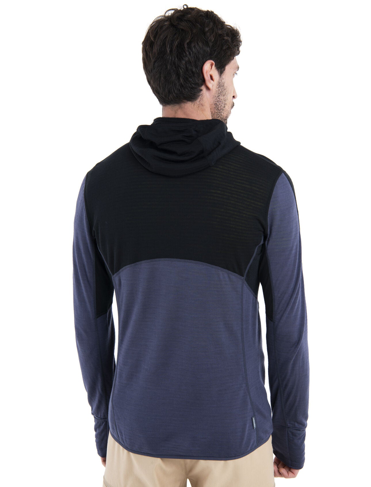 Merino Blend 200 Realfleece Descender LS Zip Hoodie (Men's) - Black/Graphite - Find Your Feet Australia Hobart Launceston Tasmania