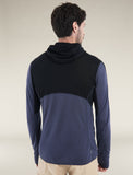 Icebreaker Merino Blend 200 Realfleece Descender LS Hoodie (Men's) - Black/Graphite - Find Your Feet Australia Hobart Launceston Tasmania