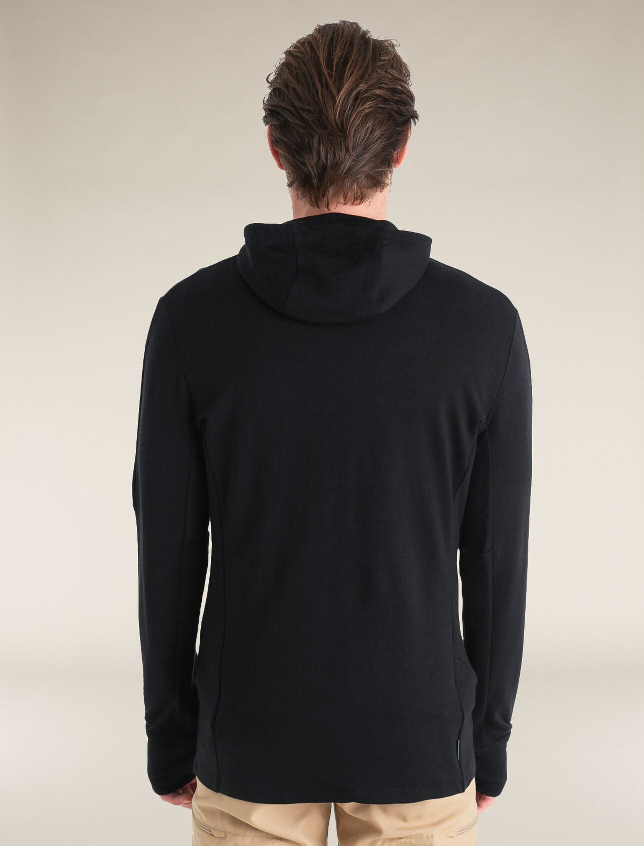 Icebreaker Merino 260 Quantum Long Sleeve Zip Hoodie (Men's) - Black - Find Your Feet Australia Hobart Launceston Tasmania