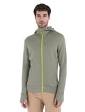 Icebreaker Quantum IV LS Zip Hoodie (Men's) - Lichen/Hyper - Find Your Feet Australia Hobart Launceston Tasmania