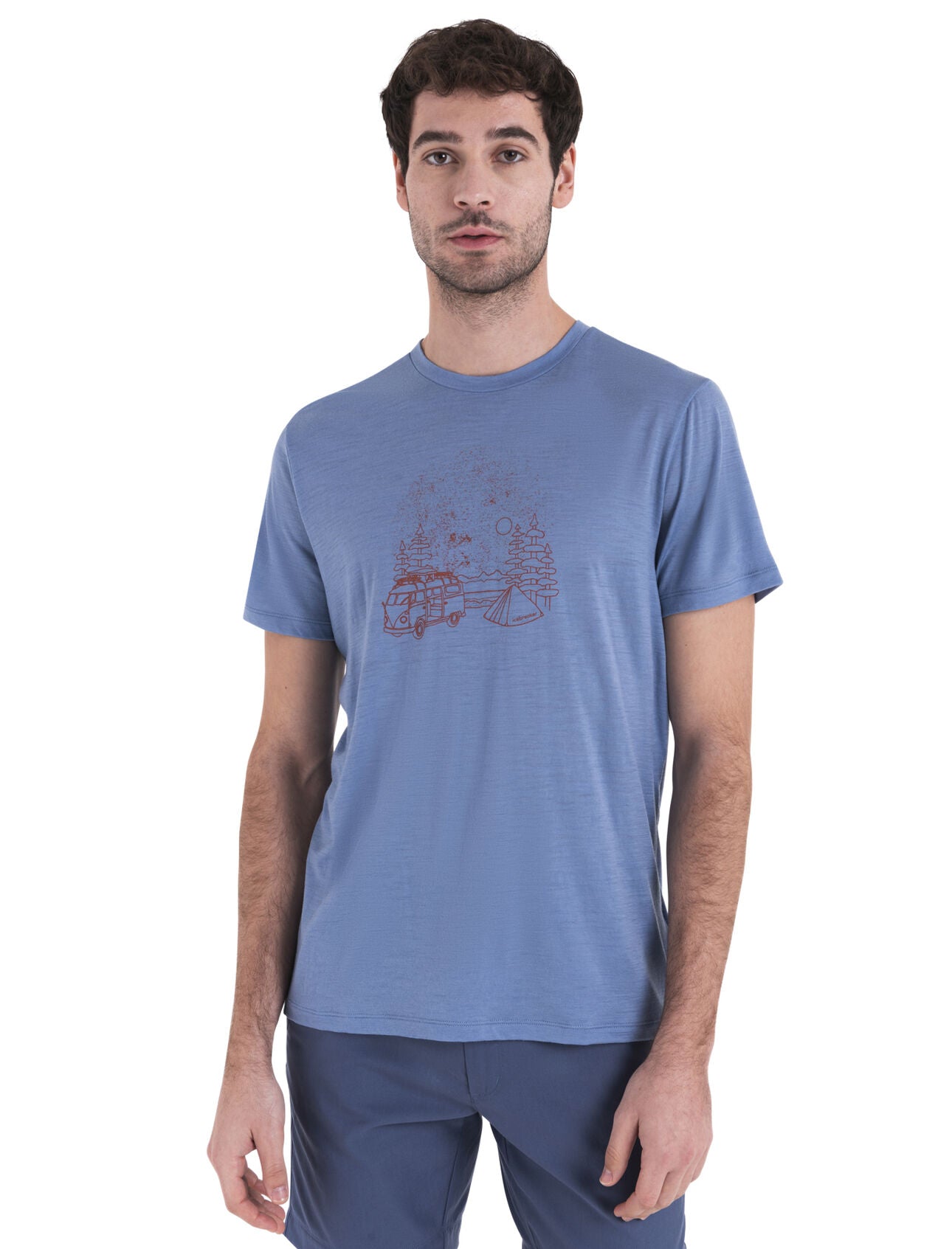 Icebreaker Tech Lite III SS Tee (Men's) - Van Camp Kyanite - Find Your Feet Australia Hobart Launceston Tasmania