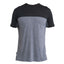 Icebreaker Merino Blend 125 Cool-Lite™ Sphere Short Sleeve T-Shirt Colour Block (Men's) - Graphite Heather/Black - Find Your Feet Australia Hobart Launceston Tasmania
