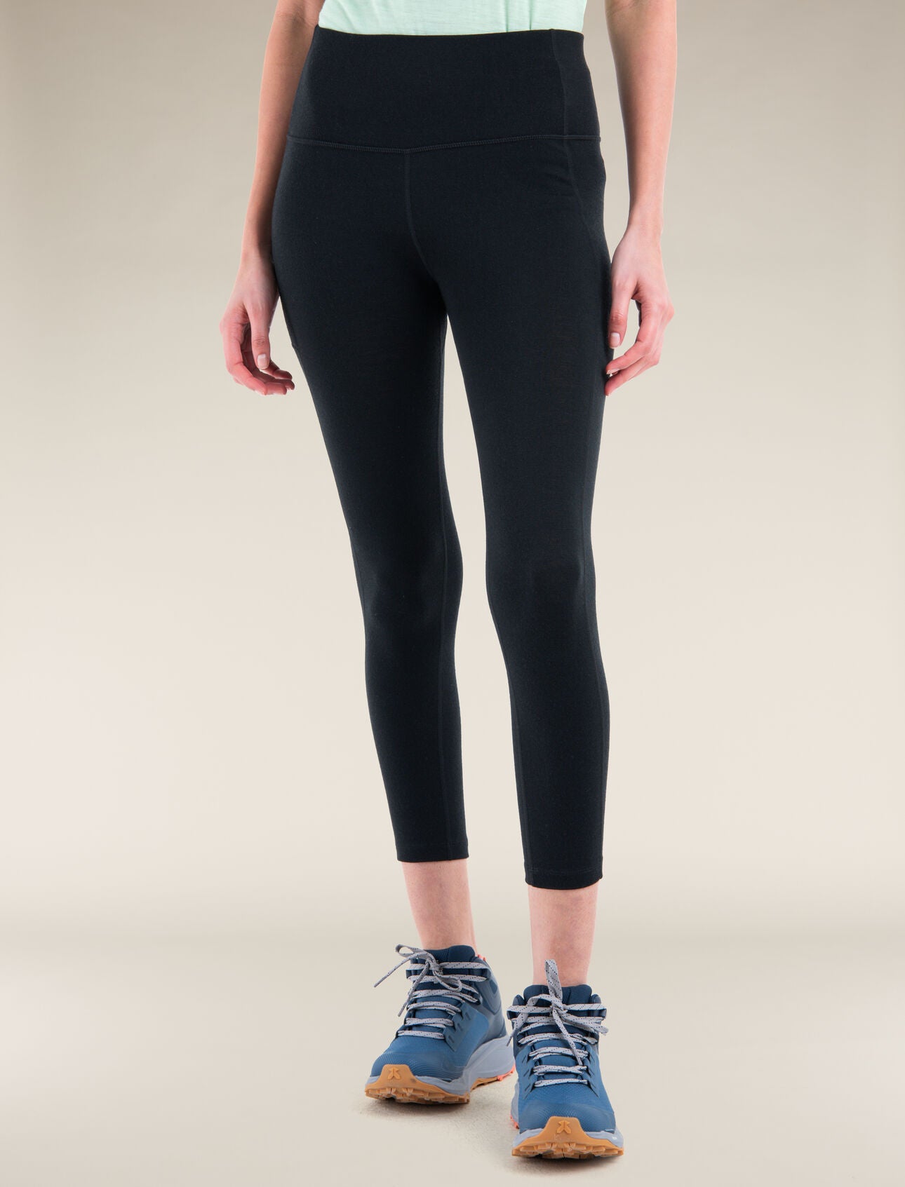 Icebreaker Merino 260 Fastray 25" High Rise Tights (Women's) - Black - Find Your Feet Australia Hobart Launceston Tasmania