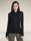 Icebreaker Merino 260 Quantum IV LS Zip Hoodie (Women's) - Black - Find Your Feet Australia Hobart Launceston Tasmania