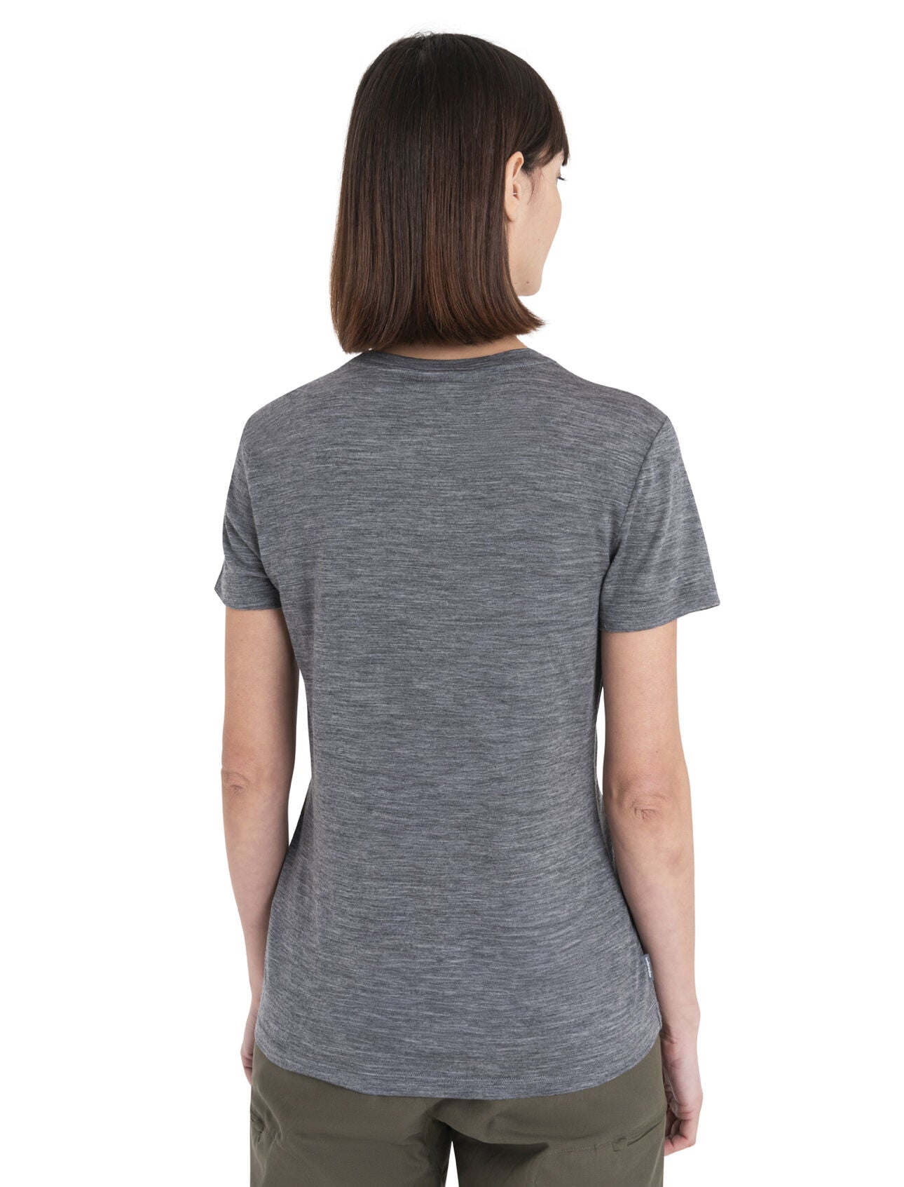 Icebreaker Tech Lite III SS Tee (Women's) - Gritstone Heather - Find Your Feet Australia Hobart Launceston Tasmania