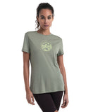 Icebreaker Tech Lite III SS Tee (Women's) - Camping Circle Lichen- Find Your Feet Australia Hobart Launceston Tasmania