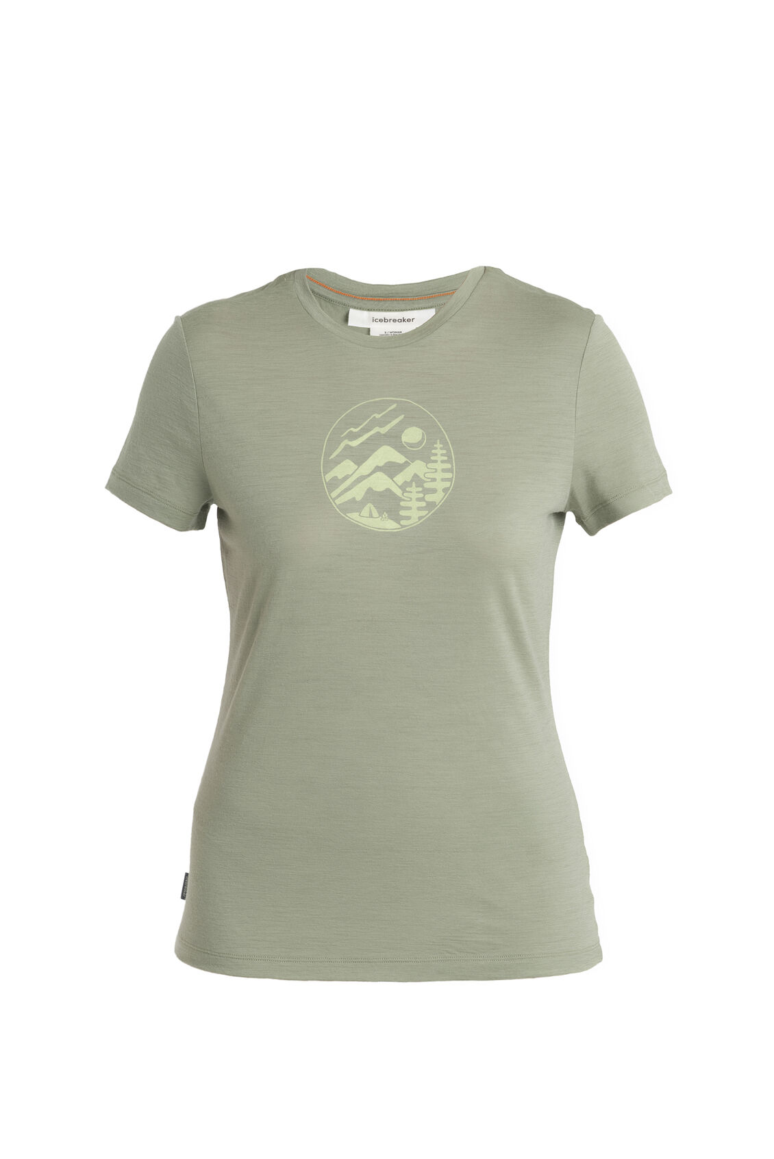 Icebreaker Tech Lite III SS Tee (Women's) - Camping Circle Lichen- Find Your Feet Australia Hobart Launceston Tasmania