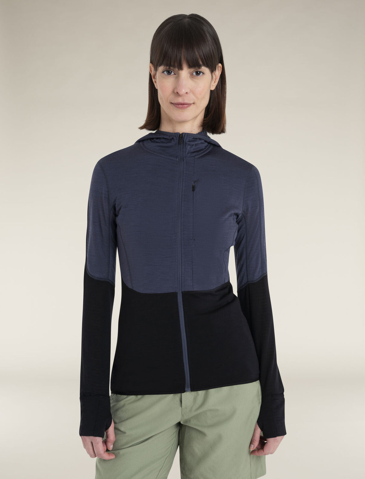 Icebreaker Merino Blend 200 Realfleece Descender LS Zip Hoodie (Women's)