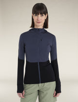 Icebreaker Merino Blend 200 Realfleece Descender LS Zip Hoodie (Women's)