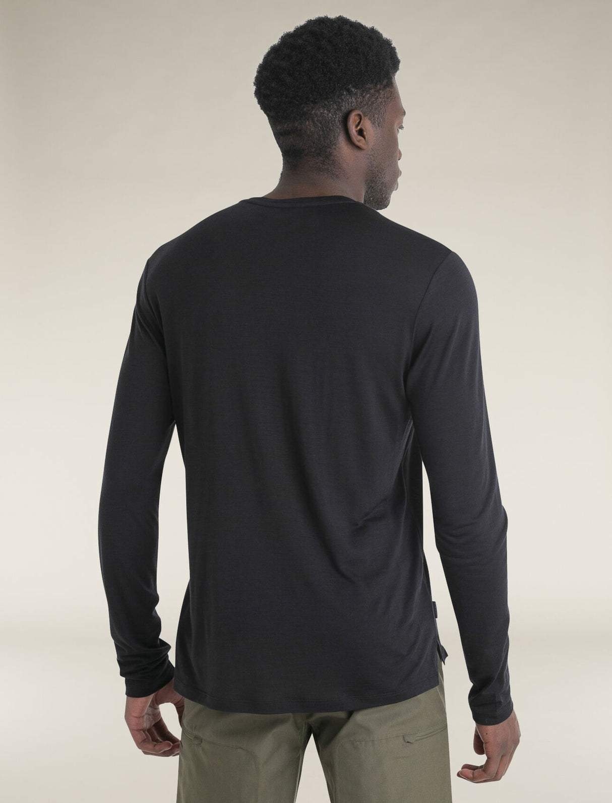 Icebreaker Merino Blend 125 Cool-Lite™ Sphere Long Sleeve T-Shirt (Men's) - Black - Find Your Feet Australia Hobart Launceston Tasmania