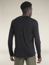 Icebreaker Merino Blend 125 Cool-Lite™ Sphere Long Sleeve T-Shirt (Men's) - Black - Find Your Feet Australia Hobart Launceston Tasmania