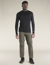 Icebreaker Merino Blend 125 Cool-Lite™ Sphere Long Sleeve T-Shirt (Men's) - Black - Find Your Feet Australia Hobart Launceston Tasmania