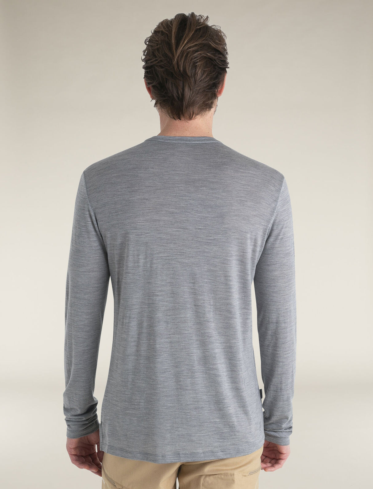 Icebreaker Merino Blend 125 Cool-Lite™ Sphere Long Sleeve T-Shirt (Men's) - Metro Heather - Find Your Feet Australia Hobart Launceston Tasmania