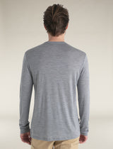 Icebreaker Merino Blend 125 Cool-Lite™ Sphere Long Sleeve T-Shirt (Men's) - Metro Heather - Find Your Feet Australia Hobart Launceston Tasmania