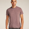 Icebreaker Merino Blend 125 Cool-Lite™ Sphere Short Sleeve T-Shirt (Men's) - Carob Heather - Find Your Feet Australia Hobart Launceston Tasmania