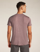 Icebreaker Merino Blend 125 Cool-Lite™ Sphere Short Sleeve T-Shirt (Men's) - Carob Heather - Find Your Feet Australia Hobart Launceston Tasmania
