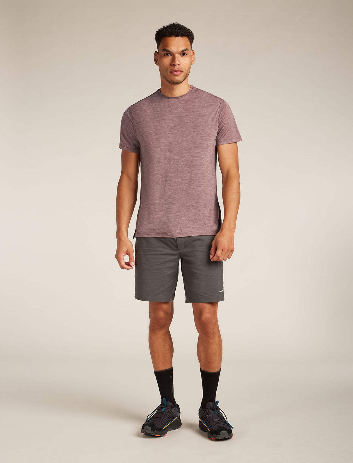 Icebreaker Merino Blend 125 Cool-Lite™ Sphere Short Sleeve T-Shirt (Men's) - Carob Heather - Find Your Feet Australia Hobart Launceston Tasmania