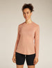 Icebreaker Merino Blend 125 Cool-Lite™ Sphere Long Sleeve T-Shirt (Women's) - Desert Sand - Find Your Feet Australia Hobart Launceston Tasmania