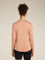 Icebreaker Merino Blend 125 Cool-Lite™ Sphere Long Sleeve T-Shirt (Women's) - Desert Sand - Find Your Feet Australia Hobart Launceston Tasmania
