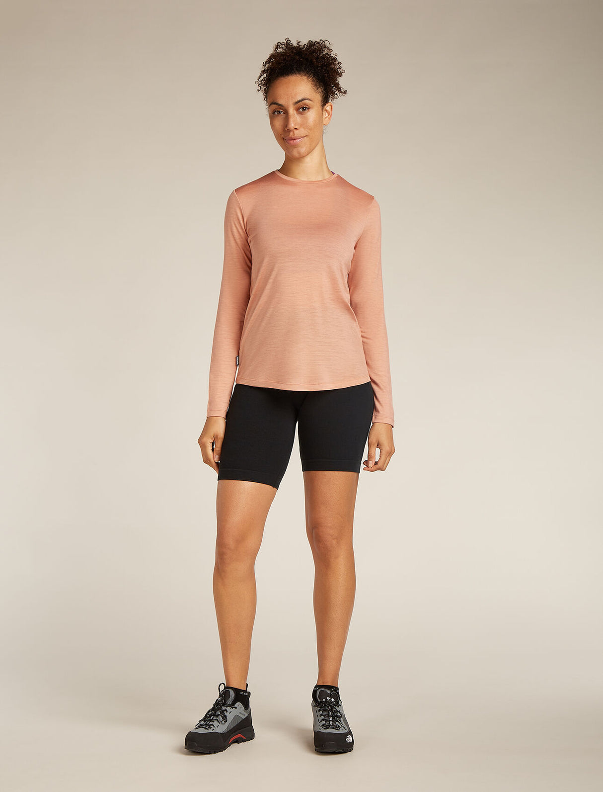 Icebreaker Merino Blend 125 Cool-Lite™ Sphere Long Sleeve T-Shirt (Women's) - Desert Sand - Find Your Feet Australia Hobart Launceston Tasmania