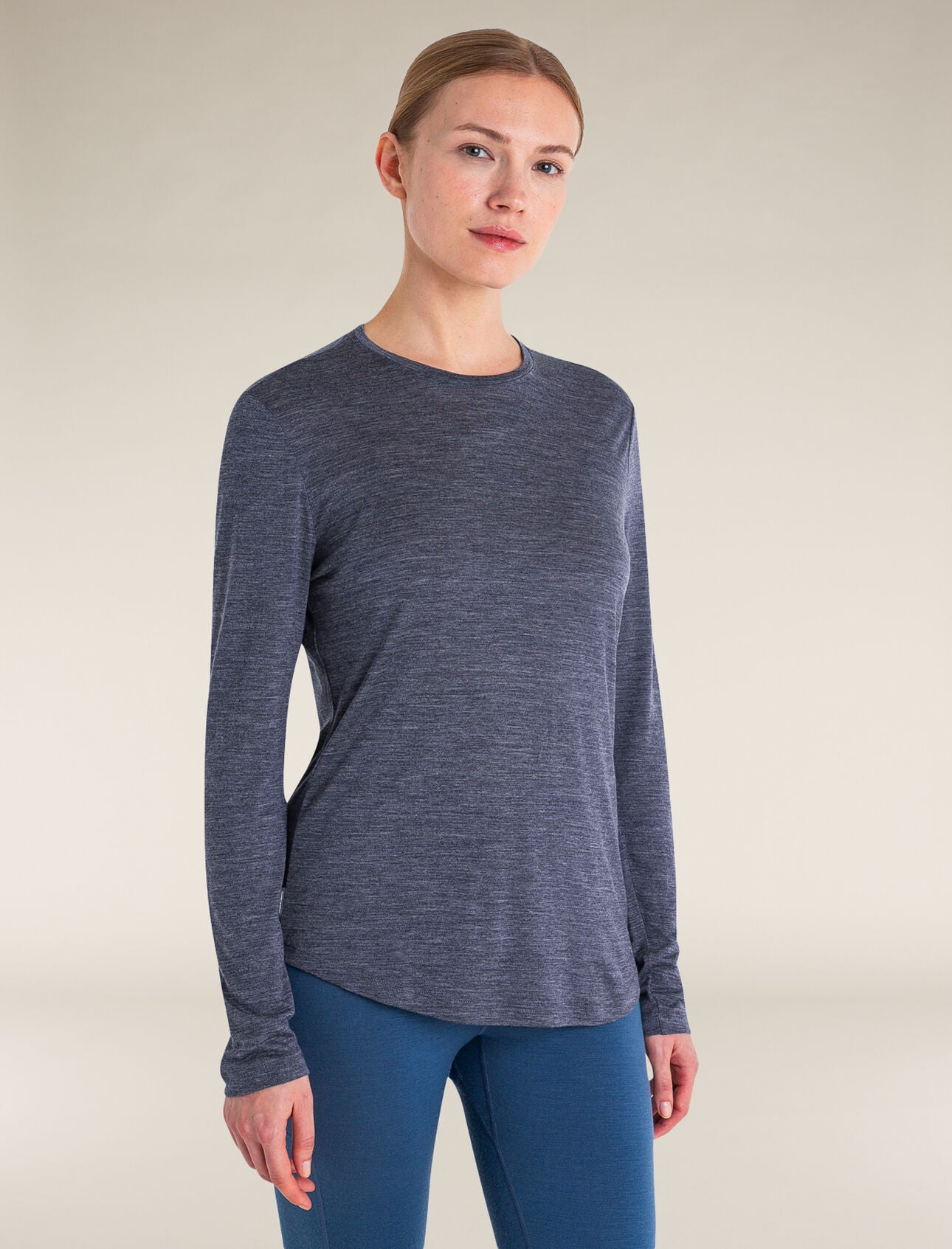 Icebreaker Women's Merino Blend 125 Cool-Lite™ Sphere LS T-Shirt (Women's) - Midnight Navy Heather - Find Your Feet Australia Hobart Launceston Tasmania