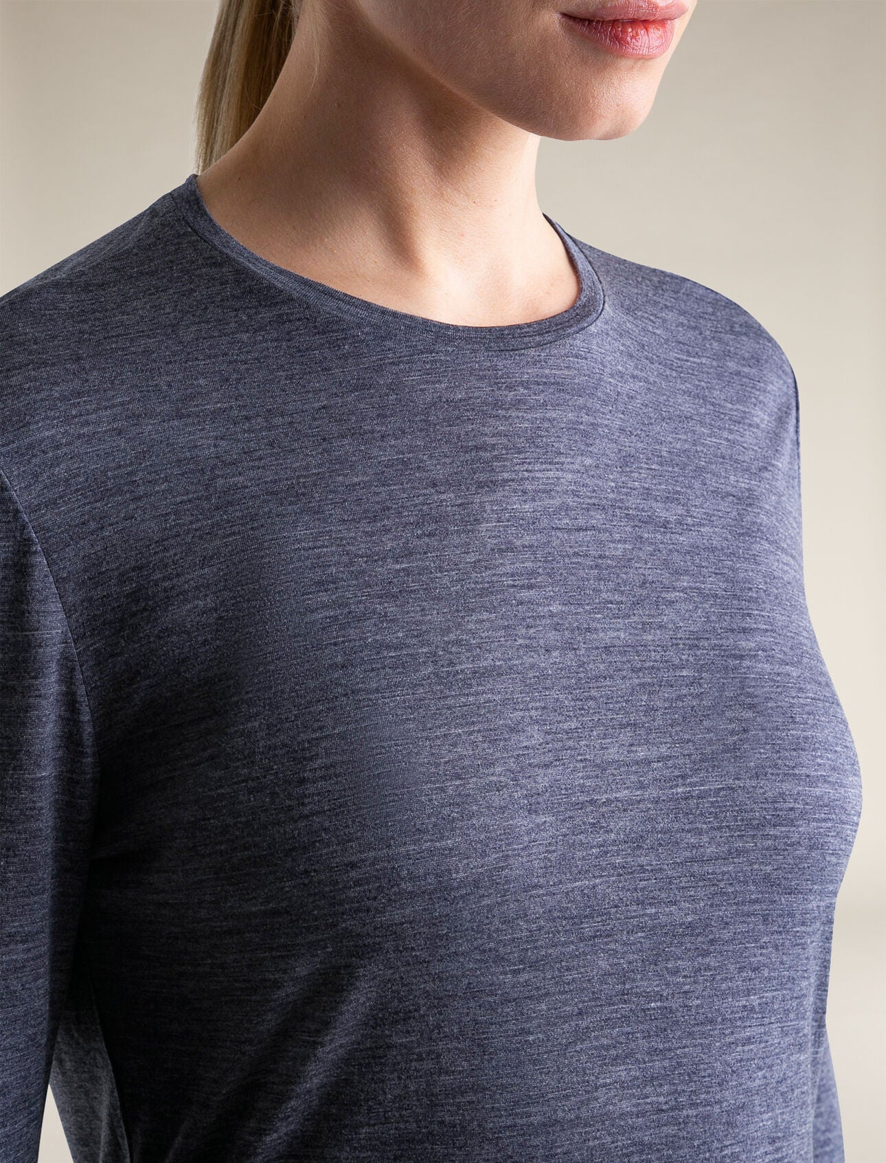 Icebreaker Women's Merino Blend 125 Cool-Lite™ Sphere LS T-Shirt (Women's) - Midnight Navy Heather - Find Your Feet Australia Hobart Launceston Tasmania