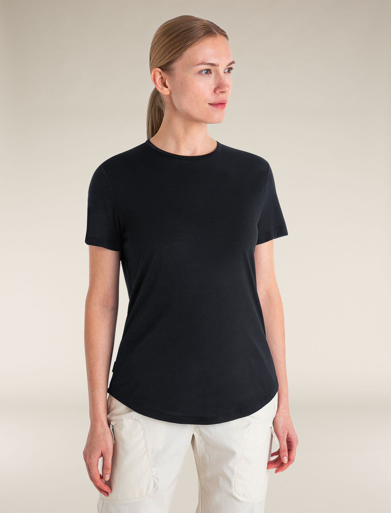 Icebreaker Women's Merino Blend 125 Cool-Lite™ Sphere SS T-Shirt (Women's) - Black - Find Your Feet Australia Hobart Launceston Tasmania