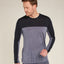 Icebreaker Merino Blend 125 Cool-Lite™ Sphere Long Sleeve T-Shirt (Men's) - Colour Block - Graphite/Heather - Find Your Feet Australia Hobart Launceston Tasmania