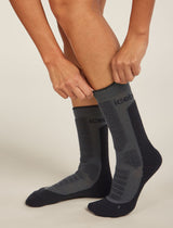 Icebreaker Merino Hike+ Heavy Crew Socks (Women's) - Obsidian/Black - Find Your Feet Australia Hobart Launceston Tasmania