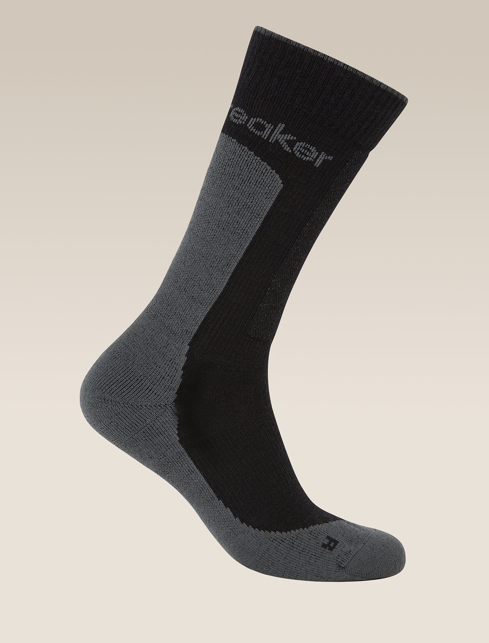 Icebreaker Merino Hike+ Medium Crew Socks - Mens - Black/Obsidian - Find Your Feet Australia Hobart Launceston Tasmania