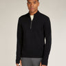 Icebreaker Merino Anniversary Original Long Sleeve Half Zip Top (Men's) - Black - Find Your Feet Australia Hobart Launceston Tasmania
