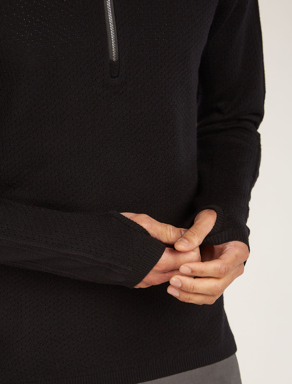 Icebreaker Merino Anniversary Original Long Sleeve Half Zip Top (Men's) - Black - Find Your Feet Australia Hobart Launceston Tasmania