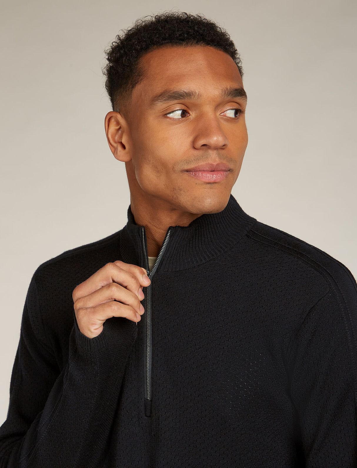 Icebreaker Merino Anniversary Original Long Sleeve Half Zip Top (Men's) - Black - Find Your Feet Australia Hobart Launceston Tasmania
