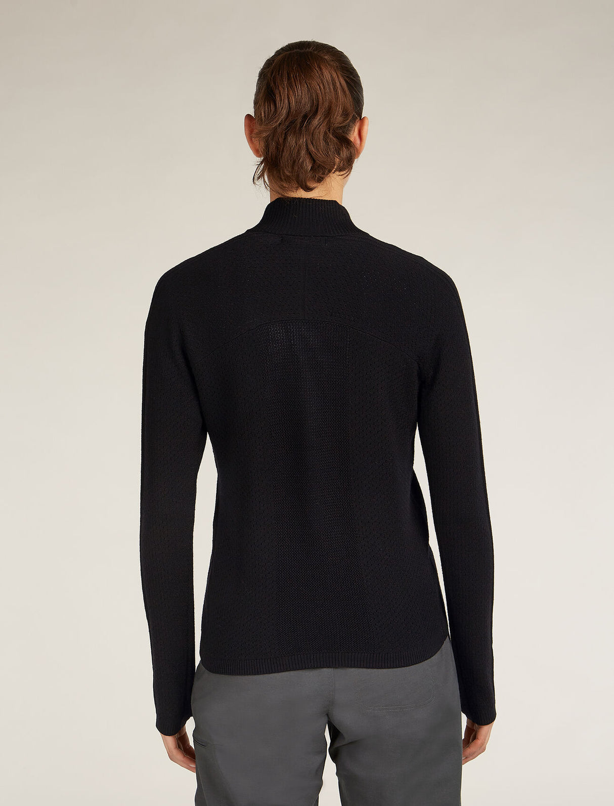 Icebreaker Merino Anniversary Original Long Sleeve Half Zip Top (Women's) - Black - Find Your Feet Australia Hobart Launceston Tasmania